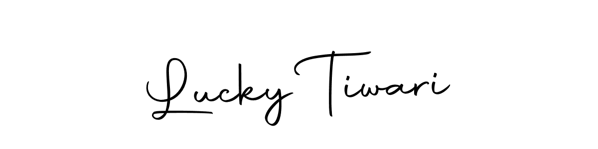 You should practise on your own different ways (Autography-DOLnW) to write your name (Lucky Tiwari) in signature. don't let someone else do it for you. Lucky Tiwari signature style 10 images and pictures png