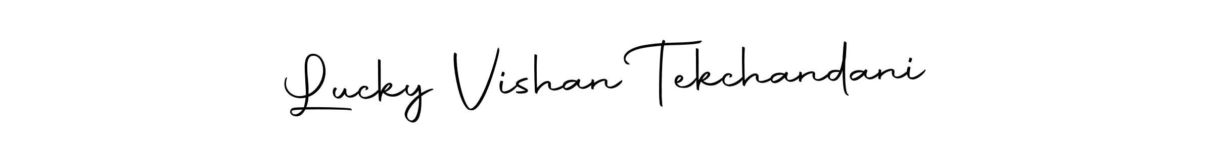 It looks lik you need a new signature style for name Lucky Vishan Tekchandani. Design unique handwritten (Autography-DOLnW) signature with our free signature maker in just a few clicks. Lucky Vishan Tekchandani signature style 10 images and pictures png