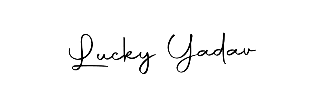 You can use this online signature creator to create a handwritten signature for the name Lucky Yadav. This is the best online autograph maker. Lucky Yadav signature style 10 images and pictures png