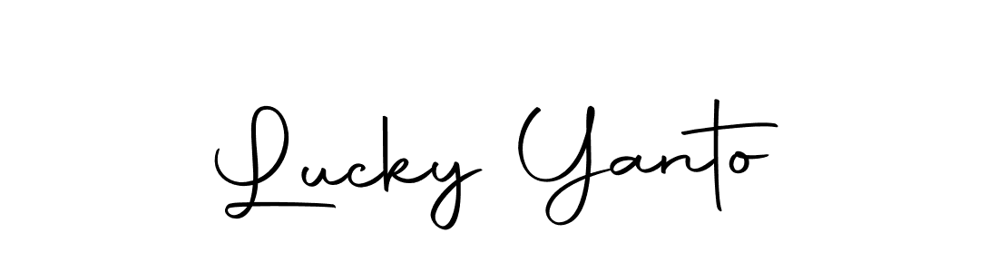 How to make Lucky Yanto signature? Autography-DOLnW is a professional autograph style. Create handwritten signature for Lucky Yanto name. Lucky Yanto signature style 10 images and pictures png