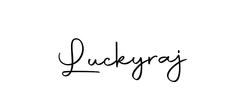 if you are searching for the best signature style for your name Luckyraj. so please give up your signature search. here we have designed multiple signature styles  using Autography-DOLnW. Luckyraj signature style 10 images and pictures png
