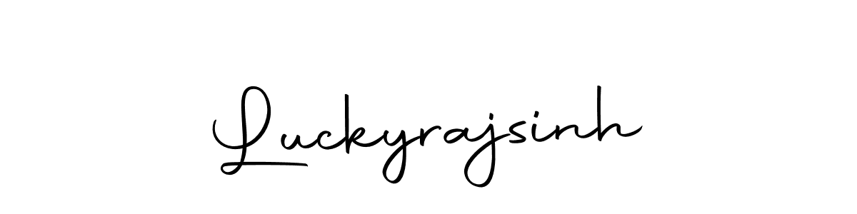 How to make Luckyrajsinh name signature. Use Autography-DOLnW style for creating short signs online. This is the latest handwritten sign. Luckyrajsinh signature style 10 images and pictures png