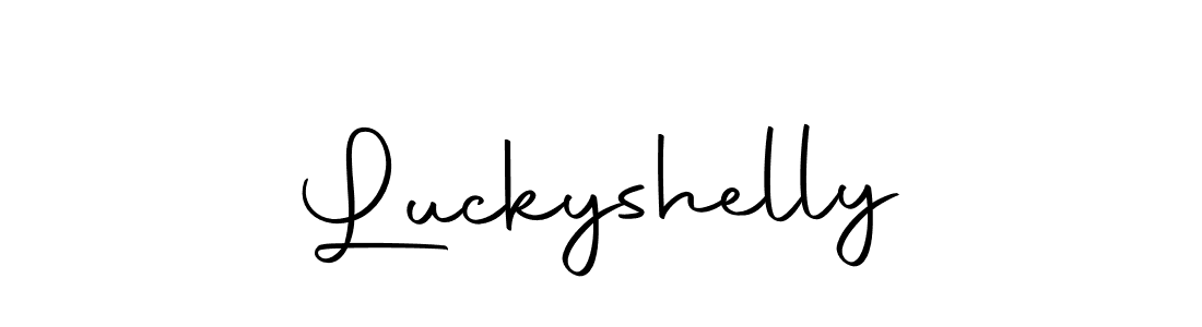 Make a beautiful signature design for name Luckyshelly. With this signature (Autography-DOLnW) style, you can create a handwritten signature for free. Luckyshelly signature style 10 images and pictures png
