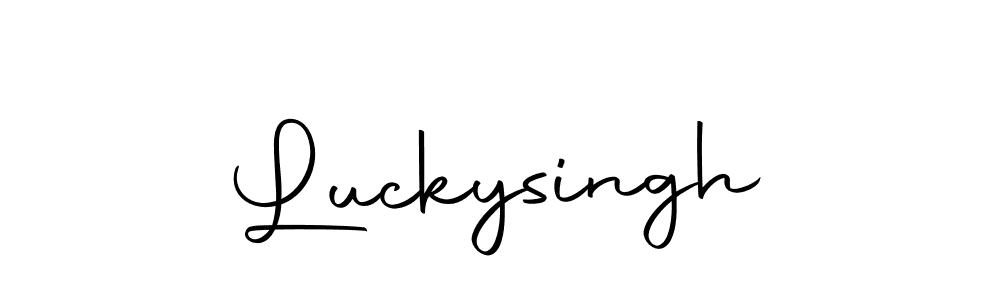 if you are searching for the best signature style for your name Luckysingh. so please give up your signature search. here we have designed multiple signature styles  using Autography-DOLnW. Luckysingh signature style 10 images and pictures png