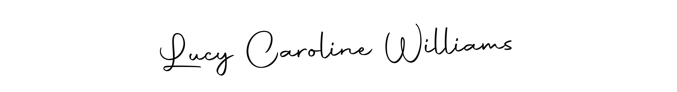 Lucy Caroline Williams stylish signature style. Best Handwritten Sign (Autography-DOLnW) for my name. Handwritten Signature Collection Ideas for my name Lucy Caroline Williams. Lucy Caroline Williams signature style 10 images and pictures png