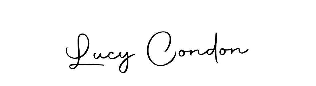 How to make Lucy Condon name signature. Use Autography-DOLnW style for creating short signs online. This is the latest handwritten sign. Lucy Condon signature style 10 images and pictures png