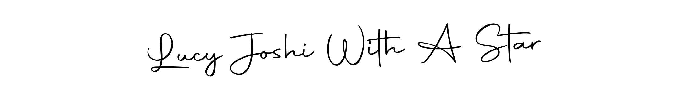 How to make Lucy Joshi With A Star signature? Autography-DOLnW is a professional autograph style. Create handwritten signature for Lucy Joshi With A Star name. Lucy Joshi With A Star signature style 10 images and pictures png