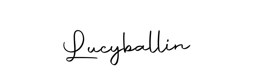 How to make Lucyballin signature? Autography-DOLnW is a professional autograph style. Create handwritten signature for Lucyballin name. Lucyballin signature style 10 images and pictures png