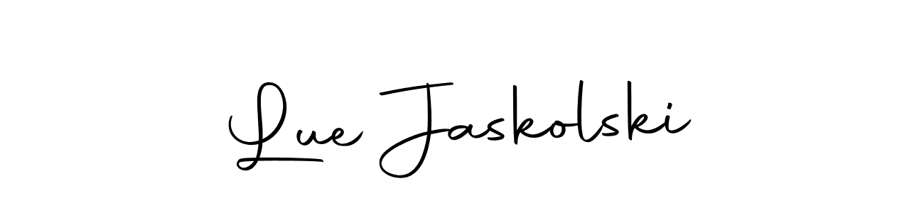 Use a signature maker to create a handwritten signature online. With this signature software, you can design (Autography-DOLnW) your own signature for name Lue Jaskolski. Lue Jaskolski signature style 10 images and pictures png