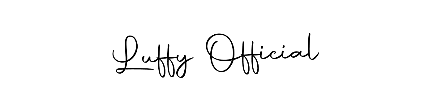 You should practise on your own different ways (Autography-DOLnW) to write your name (Luffy Official) in signature. don't let someone else do it for you. Luffy Official signature style 10 images and pictures png