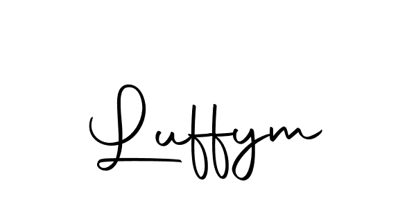 Design your own signature with our free online signature maker. With this signature software, you can create a handwritten (Autography-DOLnW) signature for name Luffym. Luffym signature style 10 images and pictures png