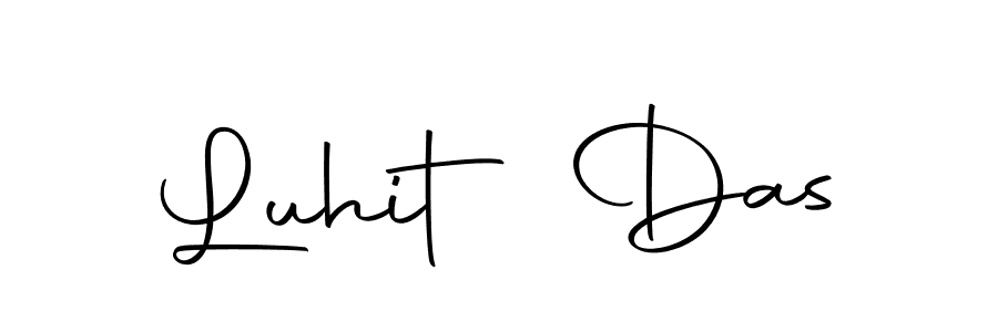 The best way (Autography-DOLnW) to make a short signature is to pick only two or three words in your name. The name Luhit Das include a total of six letters. For converting this name. Luhit Das signature style 10 images and pictures png