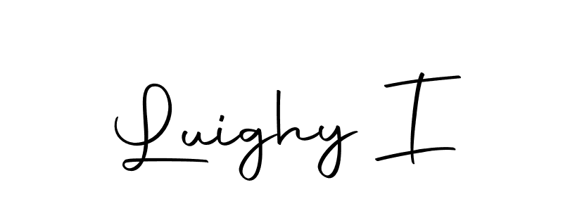 Luighy I stylish signature style. Best Handwritten Sign (Autography-DOLnW) for my name. Handwritten Signature Collection Ideas for my name Luighy I. Luighy I signature style 10 images and pictures png