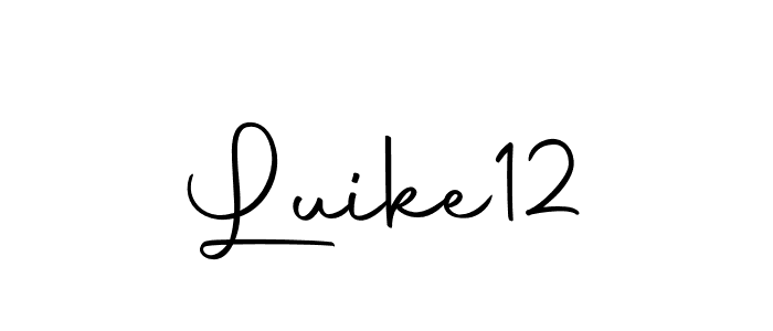 Luike12 stylish signature style. Best Handwritten Sign (Autography-DOLnW) for my name. Handwritten Signature Collection Ideas for my name Luike12. Luike12 signature style 10 images and pictures png