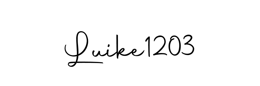 Luike1203 stylish signature style. Best Handwritten Sign (Autography-DOLnW) for my name. Handwritten Signature Collection Ideas for my name Luike1203. Luike1203 signature style 10 images and pictures png