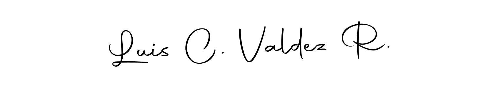 Luis C. Valdez R. stylish signature style. Best Handwritten Sign (Autography-DOLnW) for my name. Handwritten Signature Collection Ideas for my name Luis C. Valdez R.. Luis C. Valdez R. signature style 10 images and pictures png