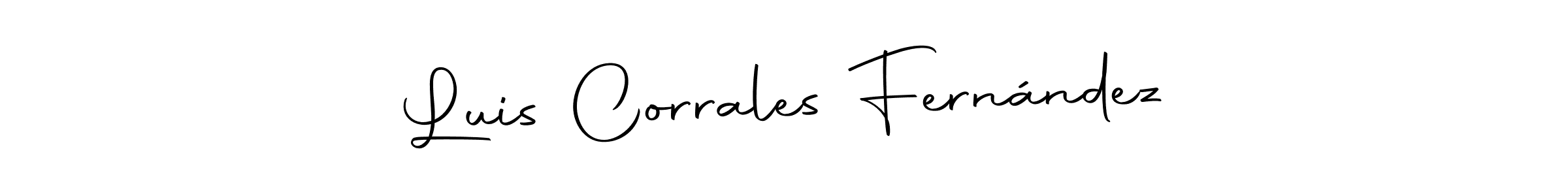 Make a beautiful signature design for name Luis Corrales Fernández. With this signature (Autography-DOLnW) style, you can create a handwritten signature for free. Luis Corrales Fernández signature style 10 images and pictures png