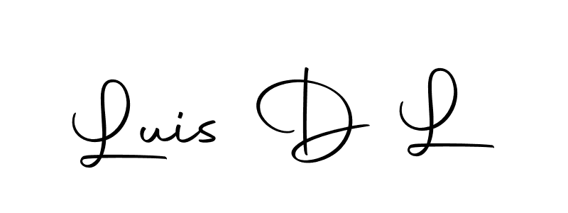 How to make Luis D L name signature. Use Autography-DOLnW style for creating short signs online. This is the latest handwritten sign. Luis D L signature style 10 images and pictures png