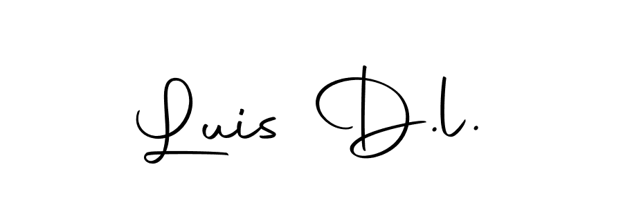 How to make Luis D.l. signature? Autography-DOLnW is a professional autograph style. Create handwritten signature for Luis D.l. name. Luis D.l. signature style 10 images and pictures png