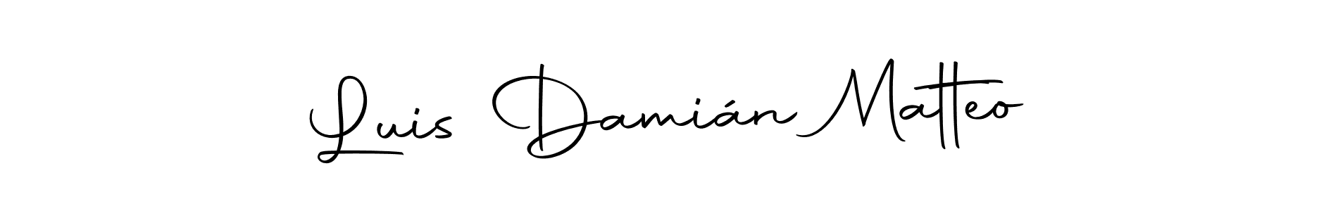 if you are searching for the best signature style for your name Luis Damián Matteo. so please give up your signature search. here we have designed multiple signature styles  using Autography-DOLnW. Luis Damián Matteo signature style 10 images and pictures png