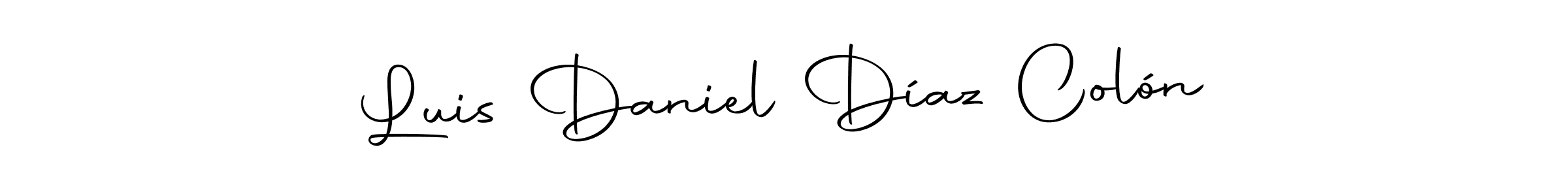 Create a beautiful signature design for name Luis Daniel Díaz Colón. With this signature (Autography-DOLnW) fonts, you can make a handwritten signature for free. Luis Daniel Díaz Colón signature style 10 images and pictures png