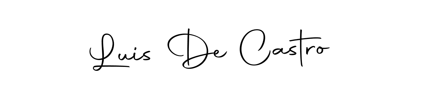 Similarly Autography-DOLnW is the best handwritten signature design. Signature creator online .You can use it as an online autograph creator for name Luis De Castro. Luis De Castro signature style 10 images and pictures png