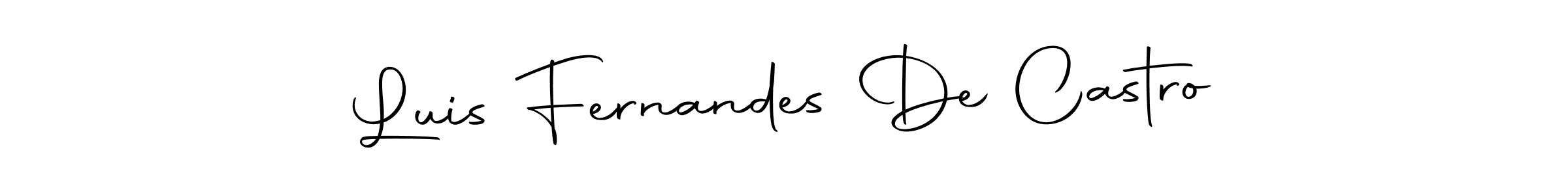 Luis Fernandes De Castro stylish signature style. Best Handwritten Sign (Autography-DOLnW) for my name. Handwritten Signature Collection Ideas for my name Luis Fernandes De Castro. Luis Fernandes De Castro signature style 10 images and pictures png