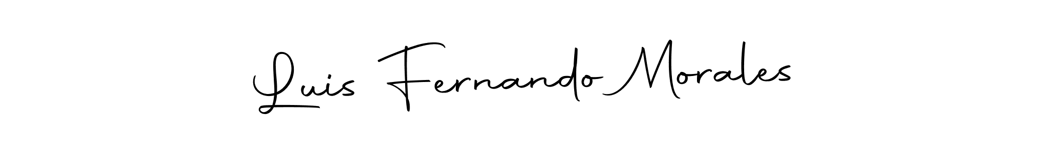 Create a beautiful signature design for name Luis Fernando Morales. With this signature (Autography-DOLnW) fonts, you can make a handwritten signature for free. Luis Fernando Morales signature style 10 images and pictures png