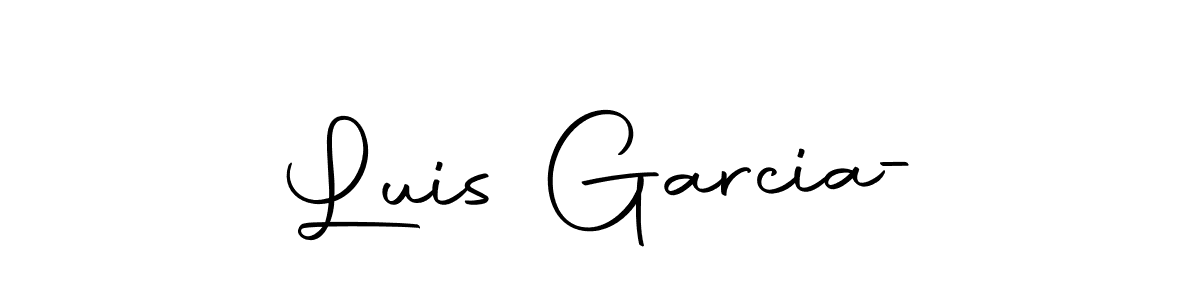 You can use this online signature creator to create a handwritten signature for the name Luis Garcia-. This is the best online autograph maker. Luis Garcia- signature style 10 images and pictures png