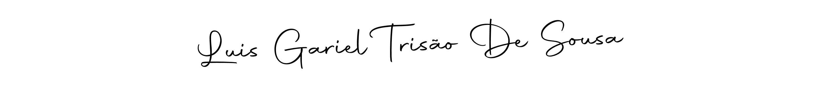 You should practise on your own different ways (Autography-DOLnW) to write your name (Luis Gariel Trisão De Sousa) in signature. don't let someone else do it for you. Luis Gariel Trisão De Sousa signature style 10 images and pictures png