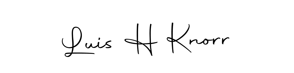 It looks lik you need a new signature style for name Luis H Knorr. Design unique handwritten (Autography-DOLnW) signature with our free signature maker in just a few clicks. Luis H Knorr signature style 10 images and pictures png