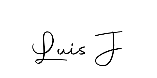 Luis J stylish signature style. Best Handwritten Sign (Autography-DOLnW) for my name. Handwritten Signature Collection Ideas for my name Luis J. Luis J signature style 10 images and pictures png