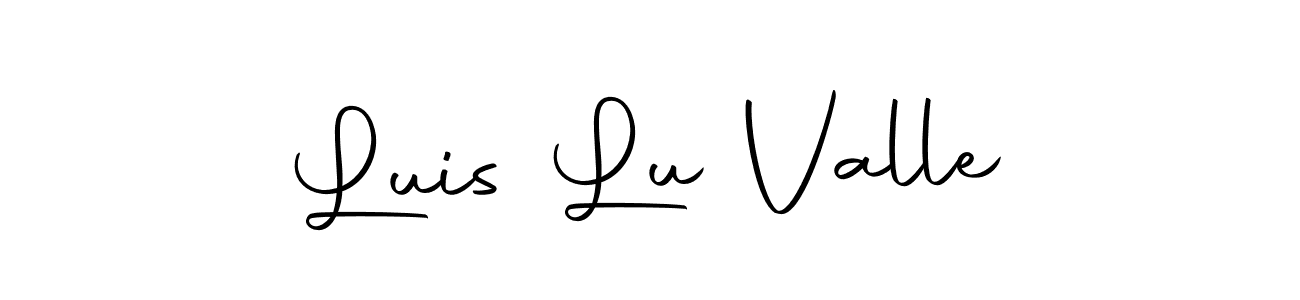 Design your own signature with our free online signature maker. With this signature software, you can create a handwritten (Autography-DOLnW) signature for name Luis Lu Valle. Luis Lu Valle signature style 10 images and pictures png