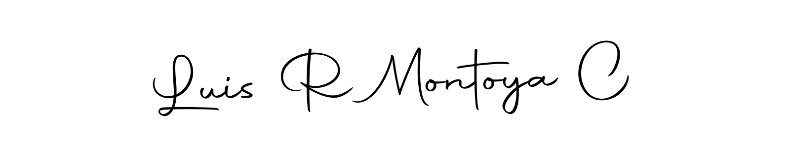 Make a short Luis R Montoya C signature style. Manage your documents anywhere anytime using Autography-DOLnW. Create and add eSignatures, submit forms, share and send files easily. Luis R Montoya C signature style 10 images and pictures png