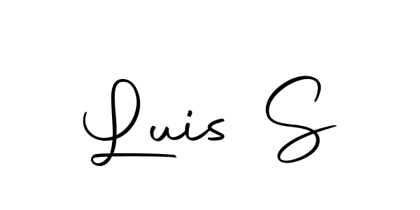 if you are searching for the best signature style for your name Luis S. so please give up your signature search. here we have designed multiple signature styles  using Autography-DOLnW. Luis S signature style 10 images and pictures png