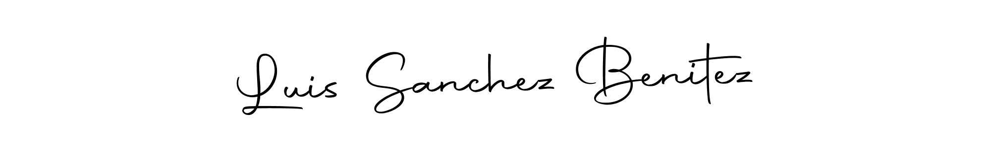 Create a beautiful signature design for name Luis Sanchez Benitez. With this signature (Autography-DOLnW) fonts, you can make a handwritten signature for free. Luis Sanchez Benitez signature style 10 images and pictures png