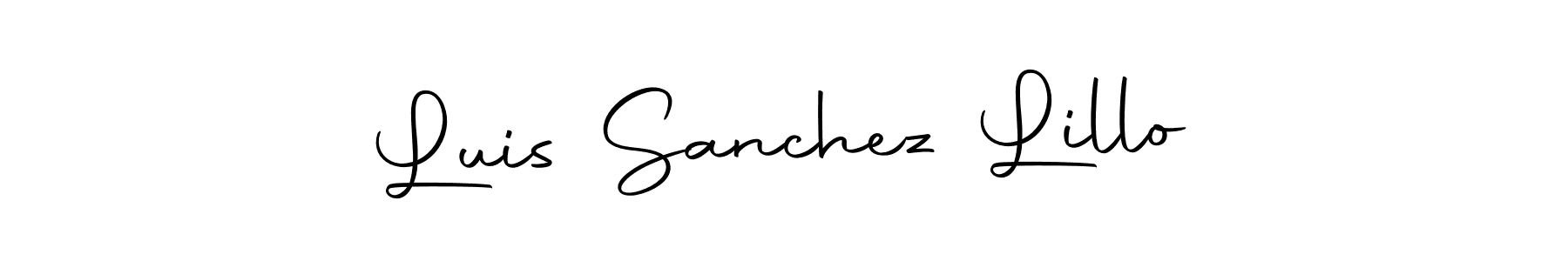 It looks lik you need a new signature style for name Luis Sanchez Lillo. Design unique handwritten (Autography-DOLnW) signature with our free signature maker in just a few clicks. Luis Sanchez Lillo signature style 10 images and pictures png