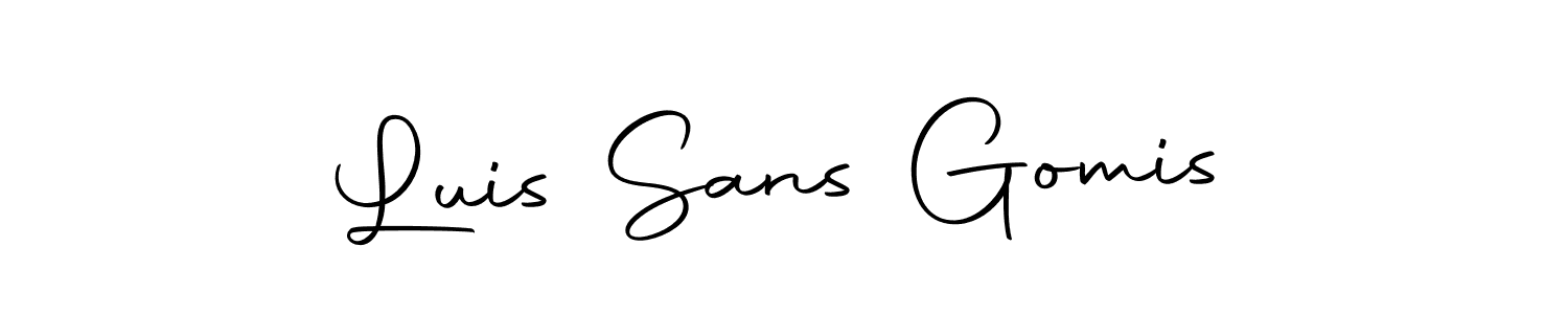 See photos of Luis Sans Gomis official signature by Spectra . Check more albums & portfolios. Read reviews & check more about Autography-DOLnW font. Luis Sans Gomis signature style 10 images and pictures png