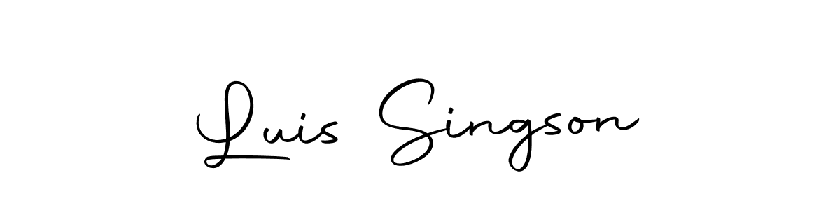 Similarly Autography-DOLnW is the best handwritten signature design. Signature creator online .You can use it as an online autograph creator for name Luis Singson. Luis Singson signature style 10 images and pictures png