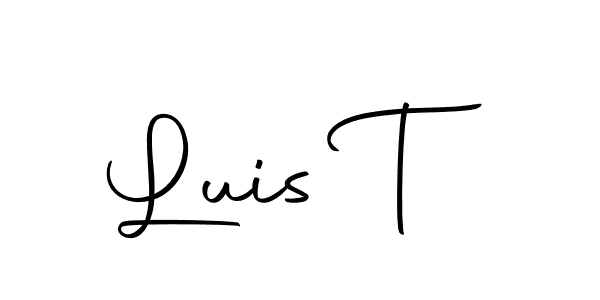 This is the best signature style for the Luis T name. Also you like these signature font (Autography-DOLnW). Mix name signature. Luis T signature style 10 images and pictures png