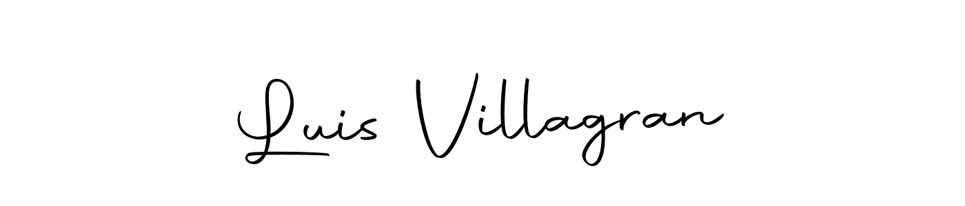 Create a beautiful signature design for name Luis Villagran. With this signature (Autography-DOLnW) fonts, you can make a handwritten signature for free. Luis Villagran signature style 10 images and pictures png