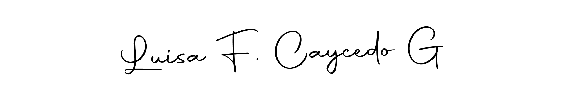 You should practise on your own different ways (Autography-DOLnW) to write your name (Luisa F. Caycedo G) in signature. don't let someone else do it for you. Luisa F. Caycedo G signature style 10 images and pictures png