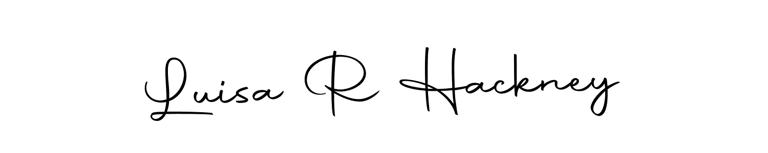 Design your own signature with our free online signature maker. With this signature software, you can create a handwritten (Autography-DOLnW) signature for name Luisa R Hackney. Luisa R Hackney signature style 10 images and pictures png