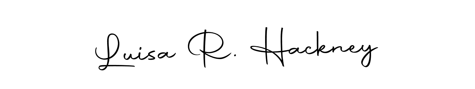 How to Draw Luisa R. Hackney signature style? Autography-DOLnW is a latest design signature styles for name Luisa R. Hackney. Luisa R. Hackney signature style 10 images and pictures png