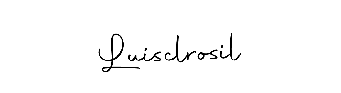 Design your own signature with our free online signature maker. With this signature software, you can create a handwritten (Autography-DOLnW) signature for name Luisclrosil. Luisclrosil signature style 10 images and pictures png