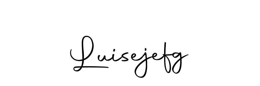 Use a signature maker to create a handwritten signature online. With this signature software, you can design (Autography-DOLnW) your own signature for name Luisejefg. Luisejefg signature style 10 images and pictures png