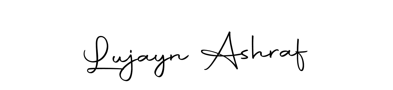 Lujayn Ashraf stylish signature style. Best Handwritten Sign (Autography-DOLnW) for my name. Handwritten Signature Collection Ideas for my name Lujayn Ashraf. Lujayn Ashraf signature style 10 images and pictures png