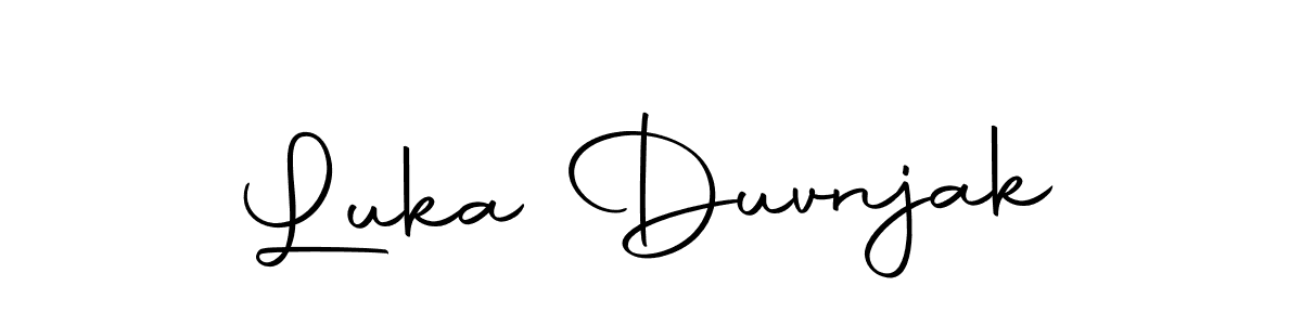 You should practise on your own different ways (Autography-DOLnW) to write your name (Luka Duvnjak) in signature. don't let someone else do it for you. Luka Duvnjak signature style 10 images and pictures png