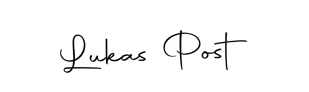 How to make Lukas Post name signature. Use Autography-DOLnW style for creating short signs online. This is the latest handwritten sign. Lukas Post signature style 10 images and pictures png