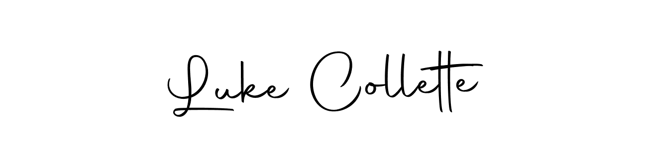 Design your own signature with our free online signature maker. With this signature software, you can create a handwritten (Autography-DOLnW) signature for name Luke Collette. Luke Collette signature style 10 images and pictures png